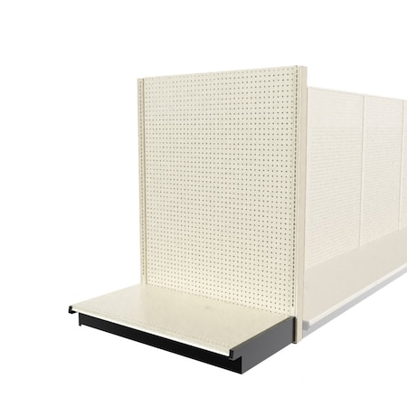 Lozier Shelving End Cap Display, Platinum 48W 60H 13D P463U-EC